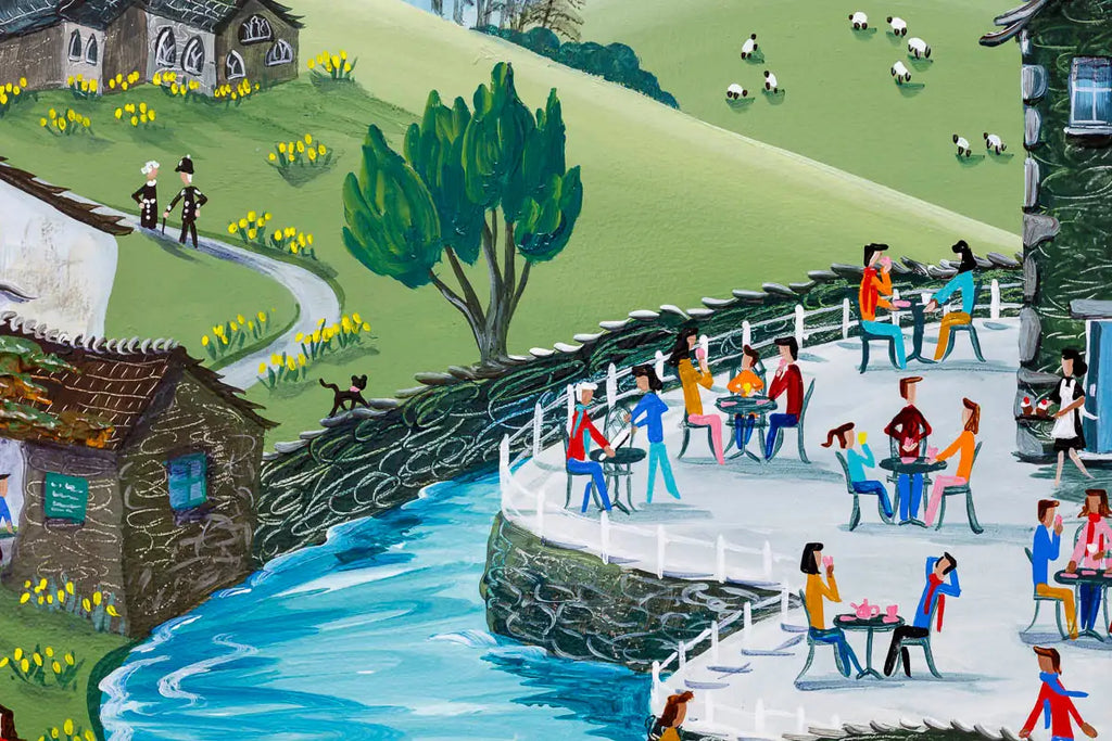 Grasmere Gingerbread Shop - Original - SOLD by artist Anne Blundell - Wyecliffe Galleries