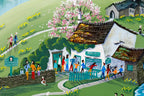 Grasmere Gingerbread Shop - Original - SOLD by artist Anne Blundell - Wyecliffe Galleries