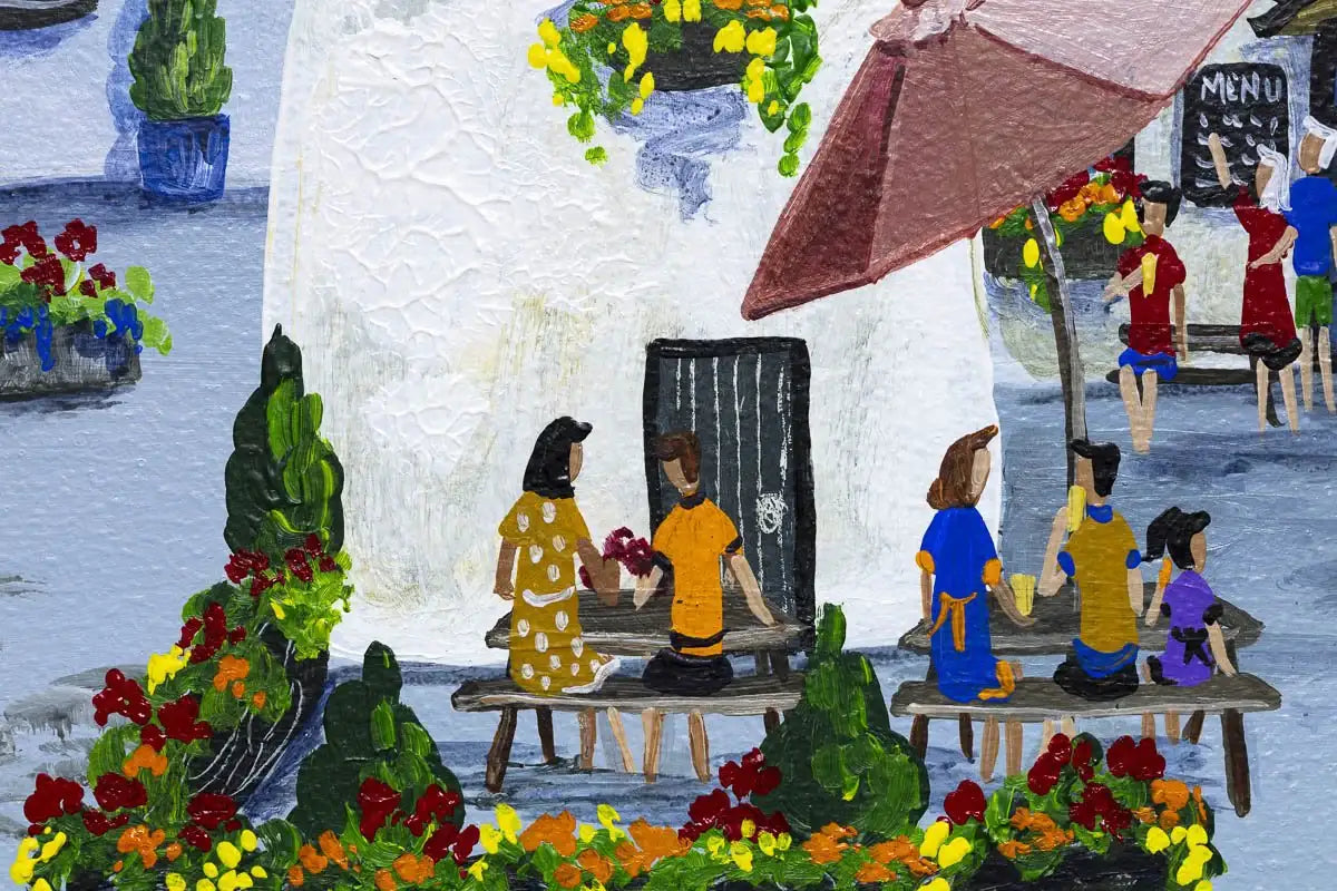 Hawkshead Honey Pot - Original - SOLD by artist Anne Blundell - Wyecliffe Galleries