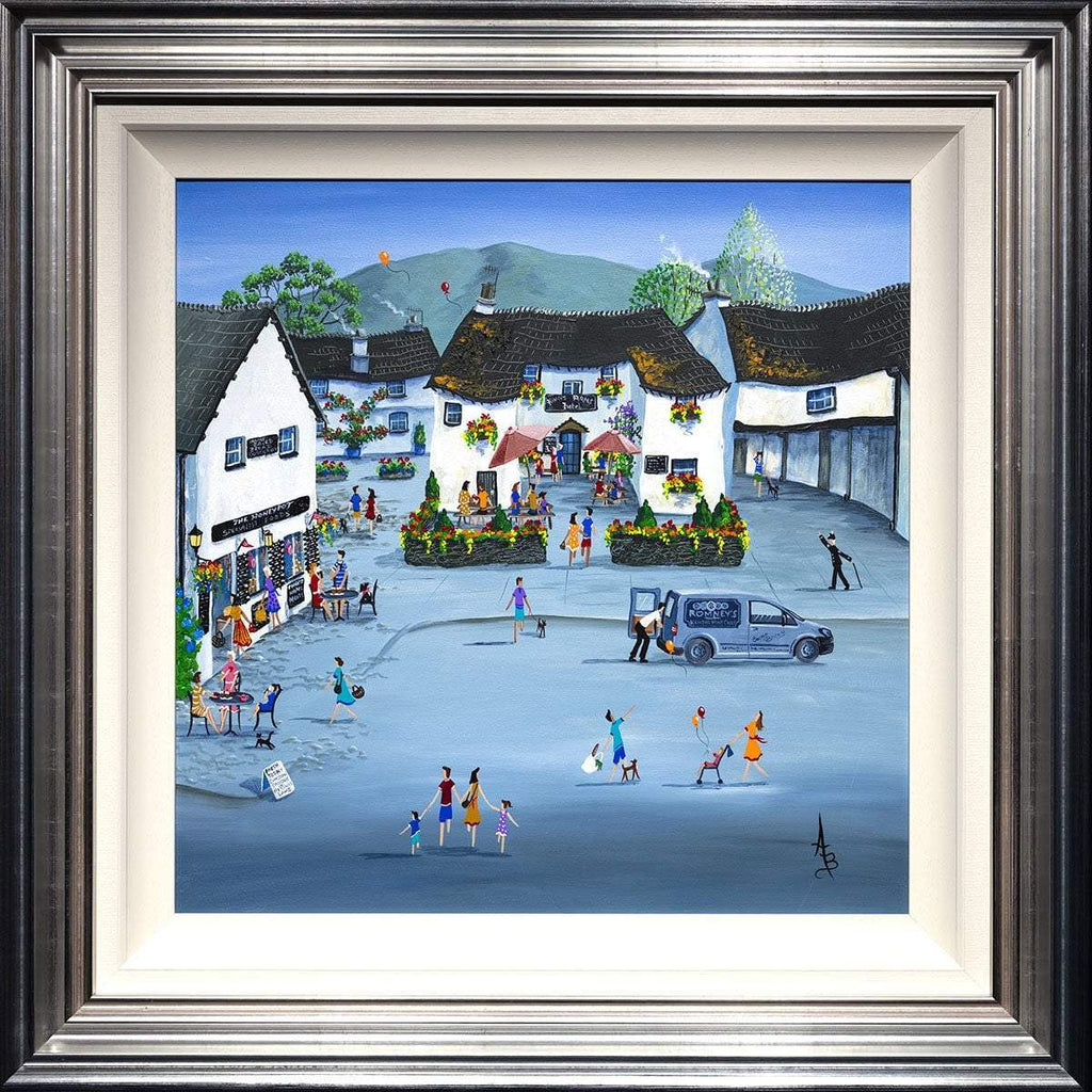 Hawkshead Honey Pot - Original - SOLD by artist Anne Blundell - Wyecliffe Galleries