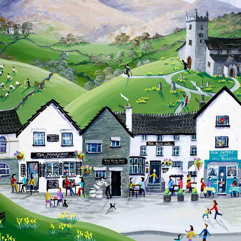Hawkshead Spring - Original - SOLD by artist Anne Blundell - Wyecliffe Galleries