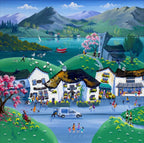 Hawkshead Spring - Original - SOLD by artist Anne Blundell - Wyecliffe Galleries