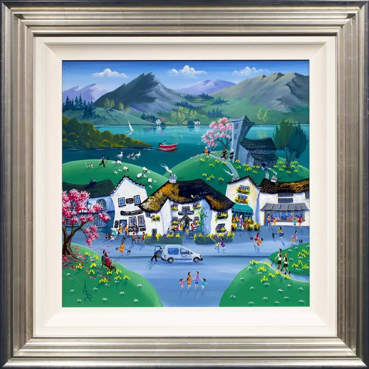 Hawkshead Spring - Original - SOLD by artist Anne Blundell - Wyecliffe Galleries