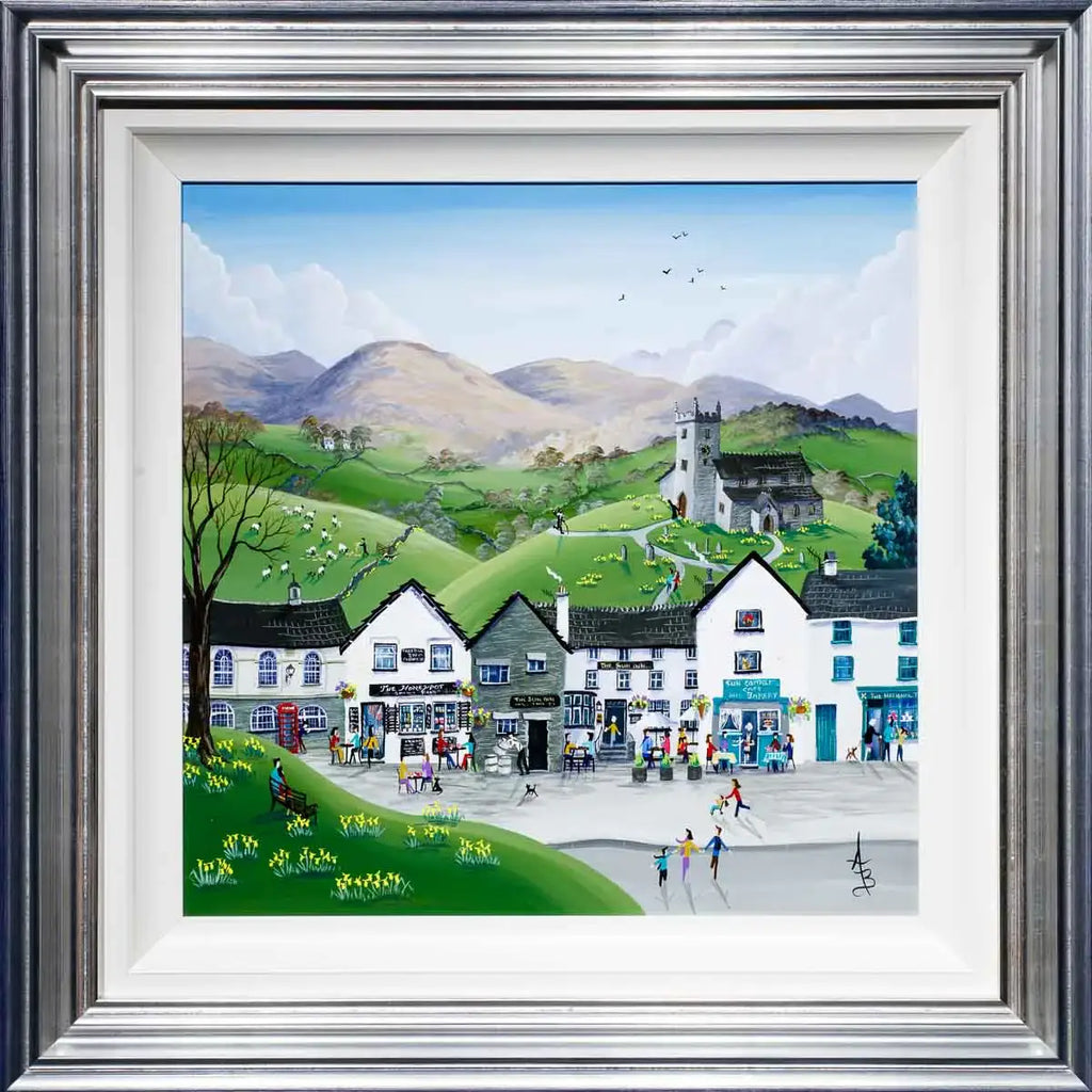 Hawkshead Spring - Original - SOLD by artist Anne Blundell - Wyecliffe Galleries