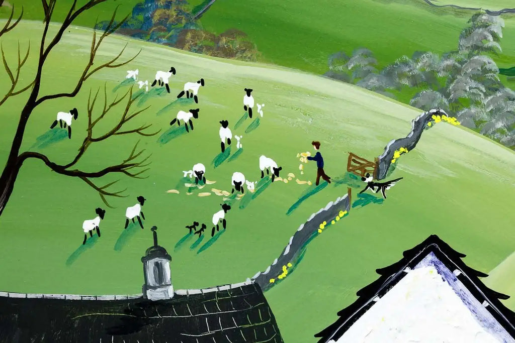 Hawkshead Spring - Original - SOLD by artist Anne Blundell - Wyecliffe Galleries