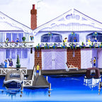 Henley Boating - Original - SOLD by artist Anne Blundell - Wyecliffe Galleries