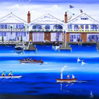 Henley Boating - Original - SOLD by artist Anne Blundell - Wyecliffe Galleries