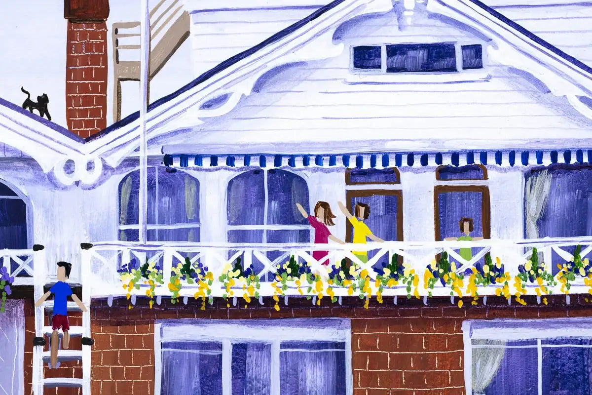 Henley Boating - Original - SOLD by artist Anne Blundell - Wyecliffe Galleries