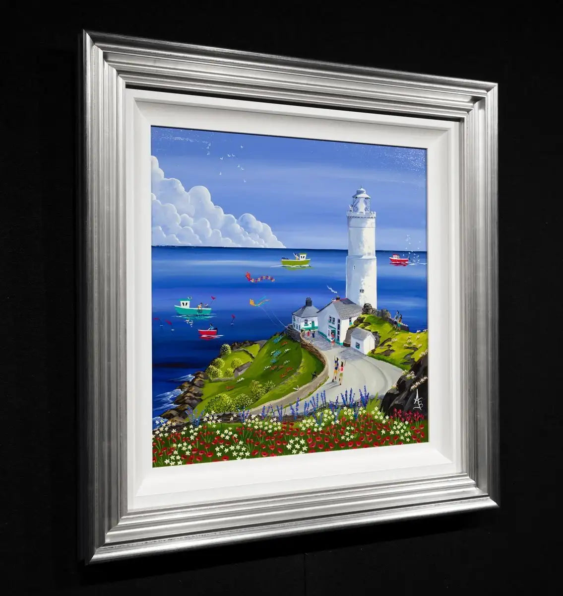 Hiking to Startpoint - Original - SOLD by artist Anne Blundell - Wyecliffe Galleries