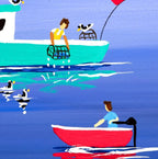 Hiking to Startpoint - Original - SOLD by artist Anne Blundell - Wyecliffe Galleries