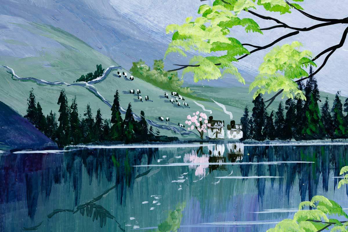 Home To Bluebell Farm - Original - SOLD by artist Anne Blundell - Wyecliffe Galleries