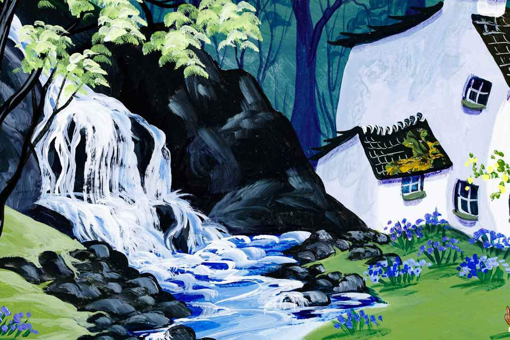 Home To Bluebell Farm - Original - SOLD by artist Anne Blundell - Wyecliffe Galleries