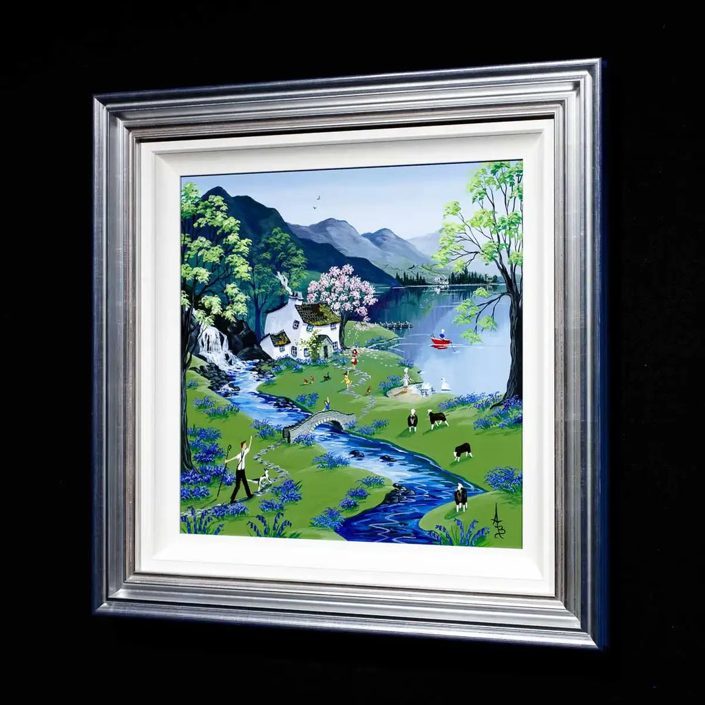 Home To Bluebell Farm - Original - SOLD by artist Anne Blundell - Wyecliffe Galleries