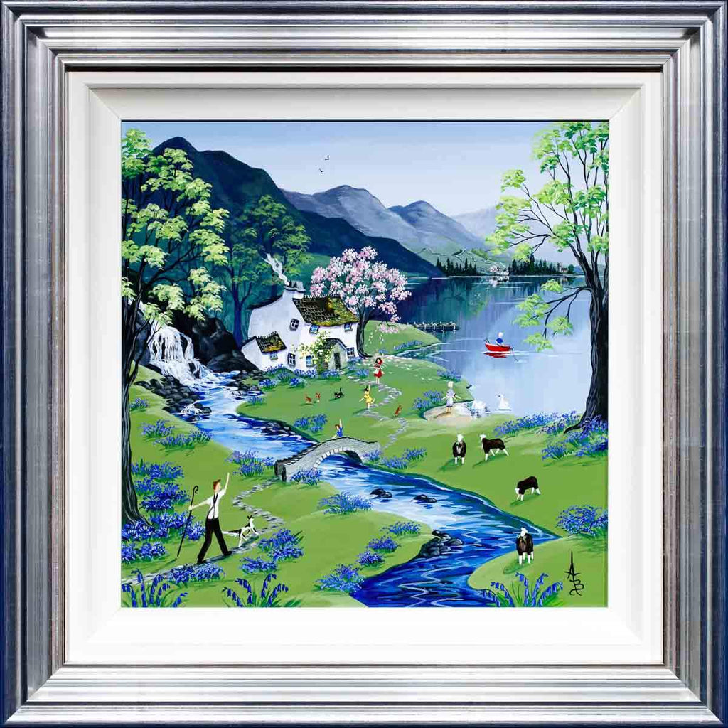 Home To Bluebell Farm - Original - SOLD by artist Anne Blundell - Wyecliffe Galleries