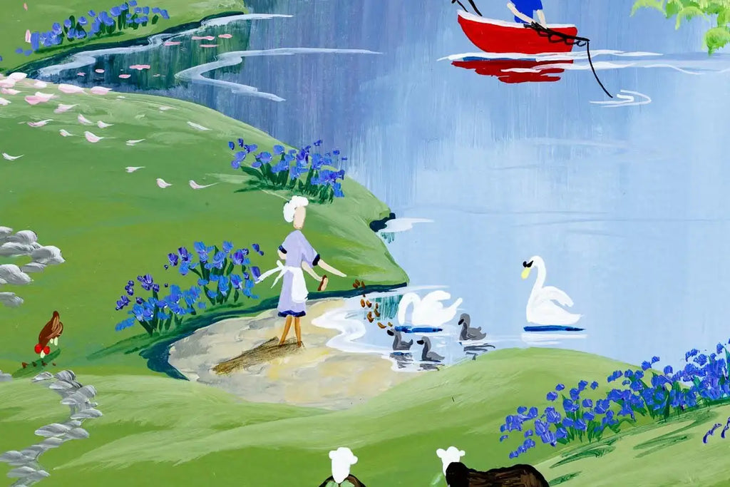 Home To Bluebell Farm - Original - SOLD by artist Anne Blundell - Wyecliffe Galleries