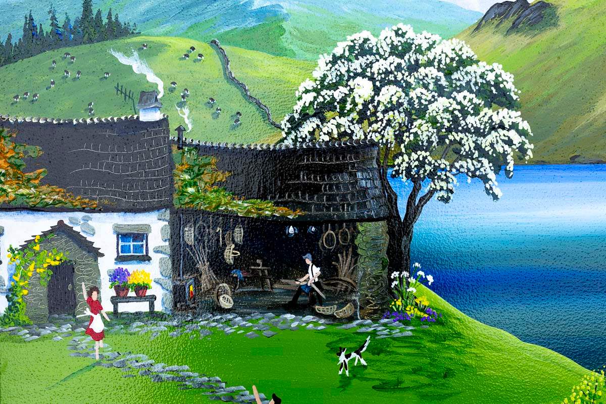 In the Valley - Original - SOLD by artist Anne Blundell - Wyecliffe Galleries