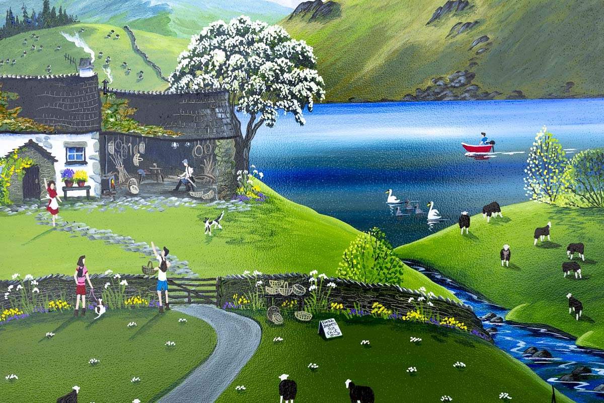 In the Valley - Original - SOLD by artist Anne Blundell - Wyecliffe Galleries