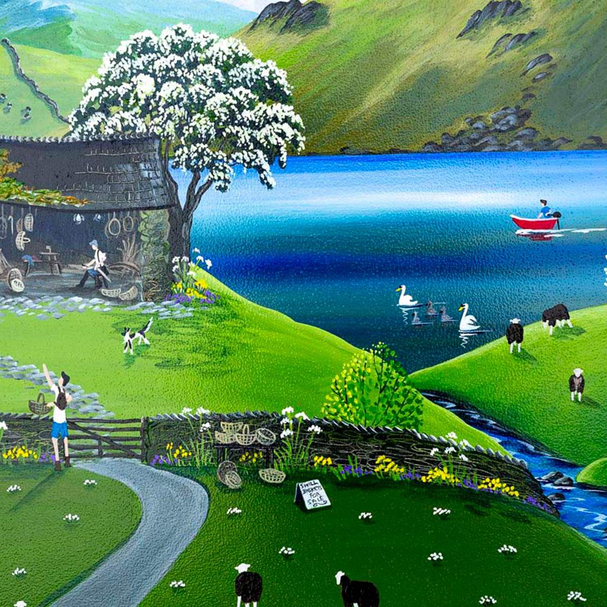 In the Valley - Original - SOLD by artist Anne Blundell - Wyecliffe Galleries