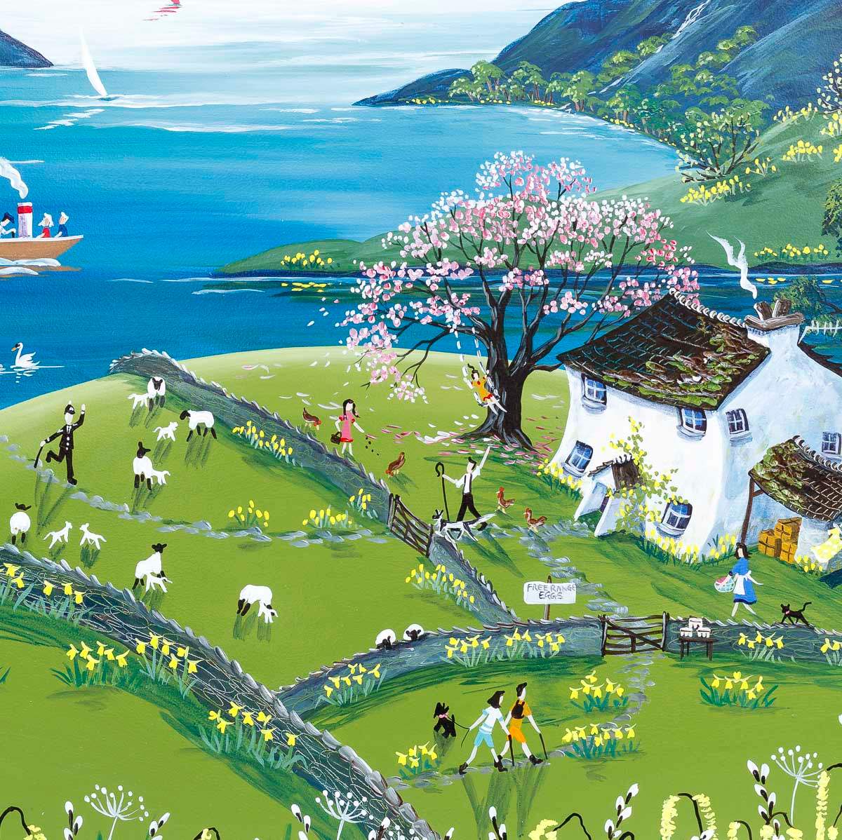 Lakeland Spring - Original - SOLD by artist Anne Blundell - Wyecliffe Galleries