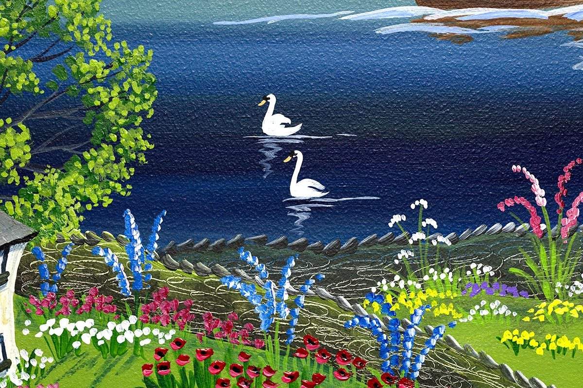 Lakeside Honey - Original - SOLD by artist Anne Blundell - Wyecliffe Galleries