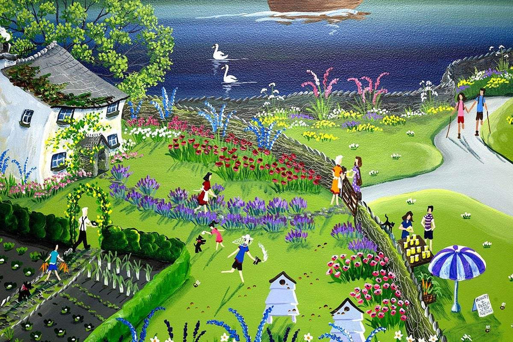 Lakeside Honey - Original - SOLD by artist Anne Blundell - Wyecliffe Galleries