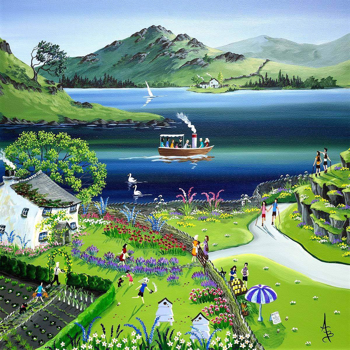 Lakeside Honey - Original - SOLD by artist Anne Blundell - Wyecliffe Galleries