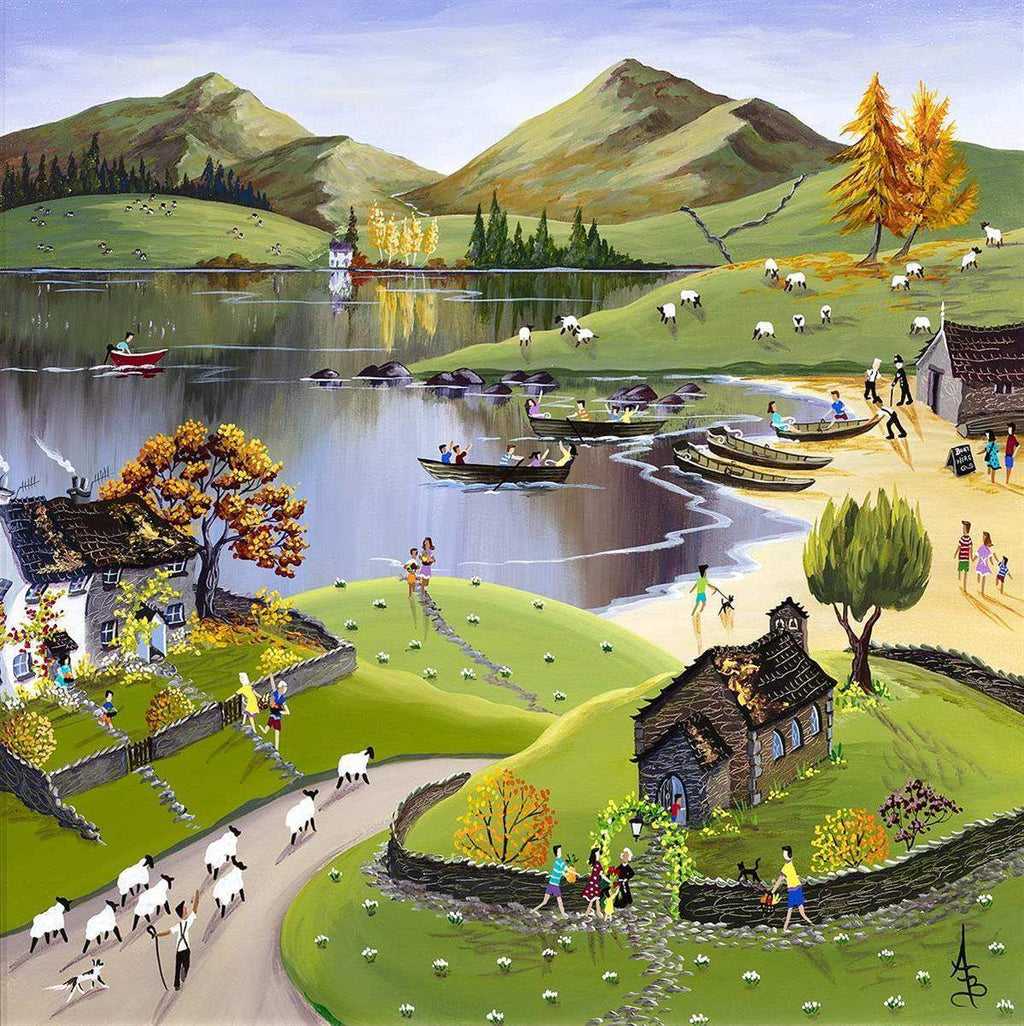 Lakeside View - SOLD by artist Anne Blundell - Wyecliffe Galleries