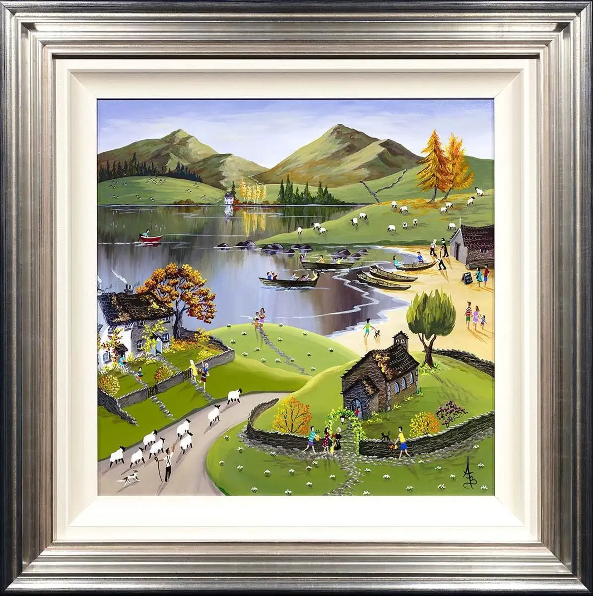 Lakeside View - SOLD by artist Anne Blundell - Wyecliffe Galleries