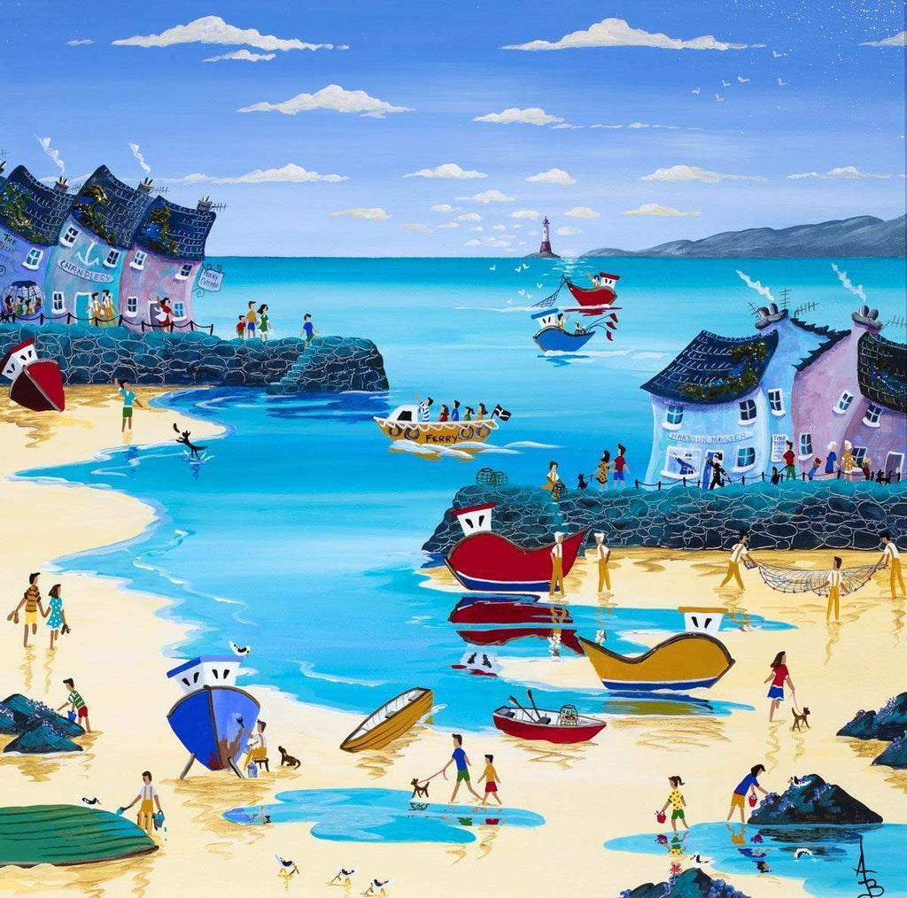 Low Tide Tasks - Original - SOLD by artist Anne Blundell - Wyecliffe Galleries