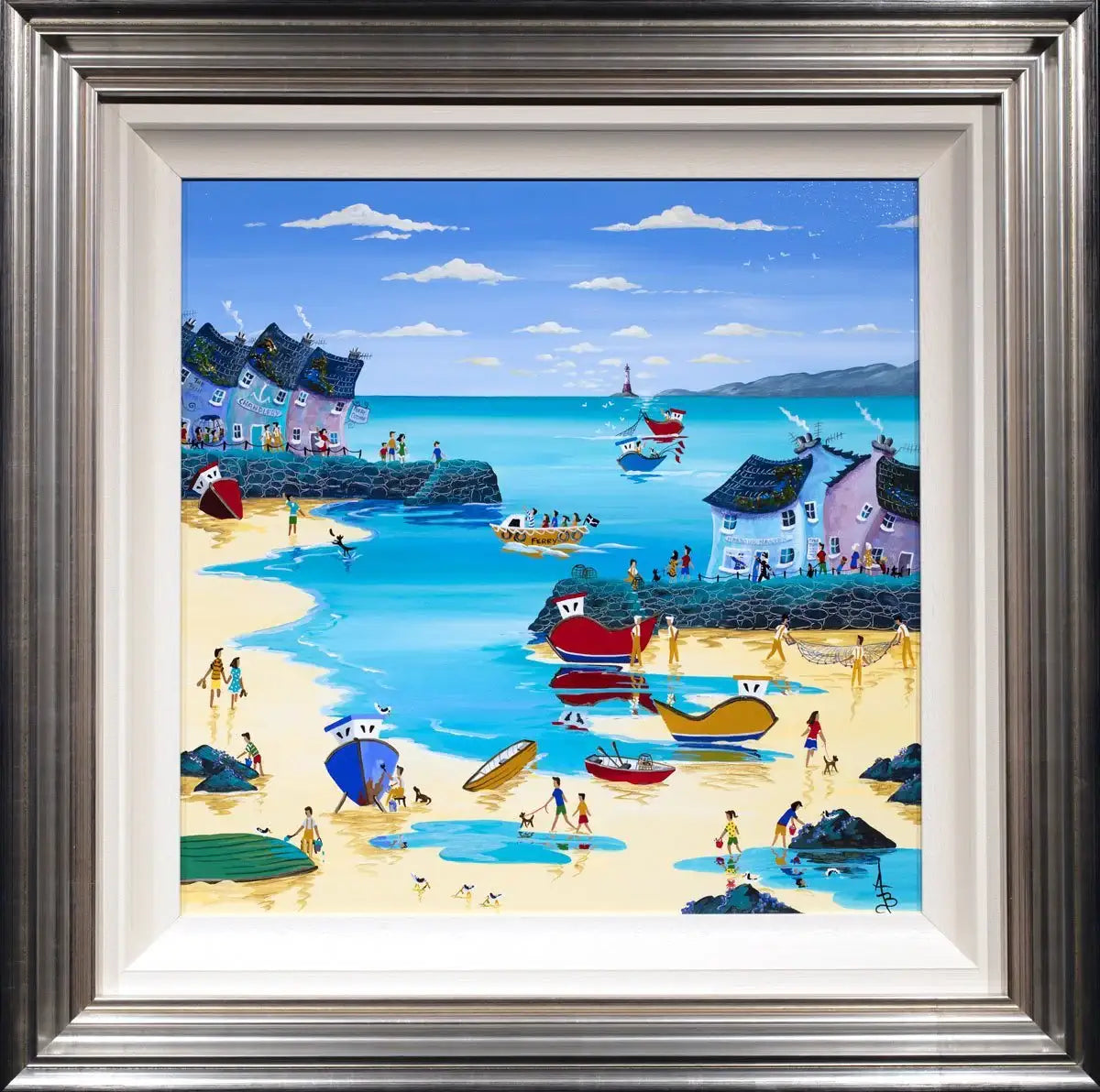 Low Tide Tasks - Original - SOLD by artist Anne Blundell - Wyecliffe Galleries