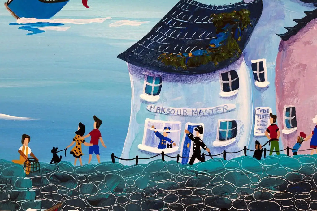 Low Tide Tasks - Original - SOLD by artist Anne Blundell - Wyecliffe Galleries