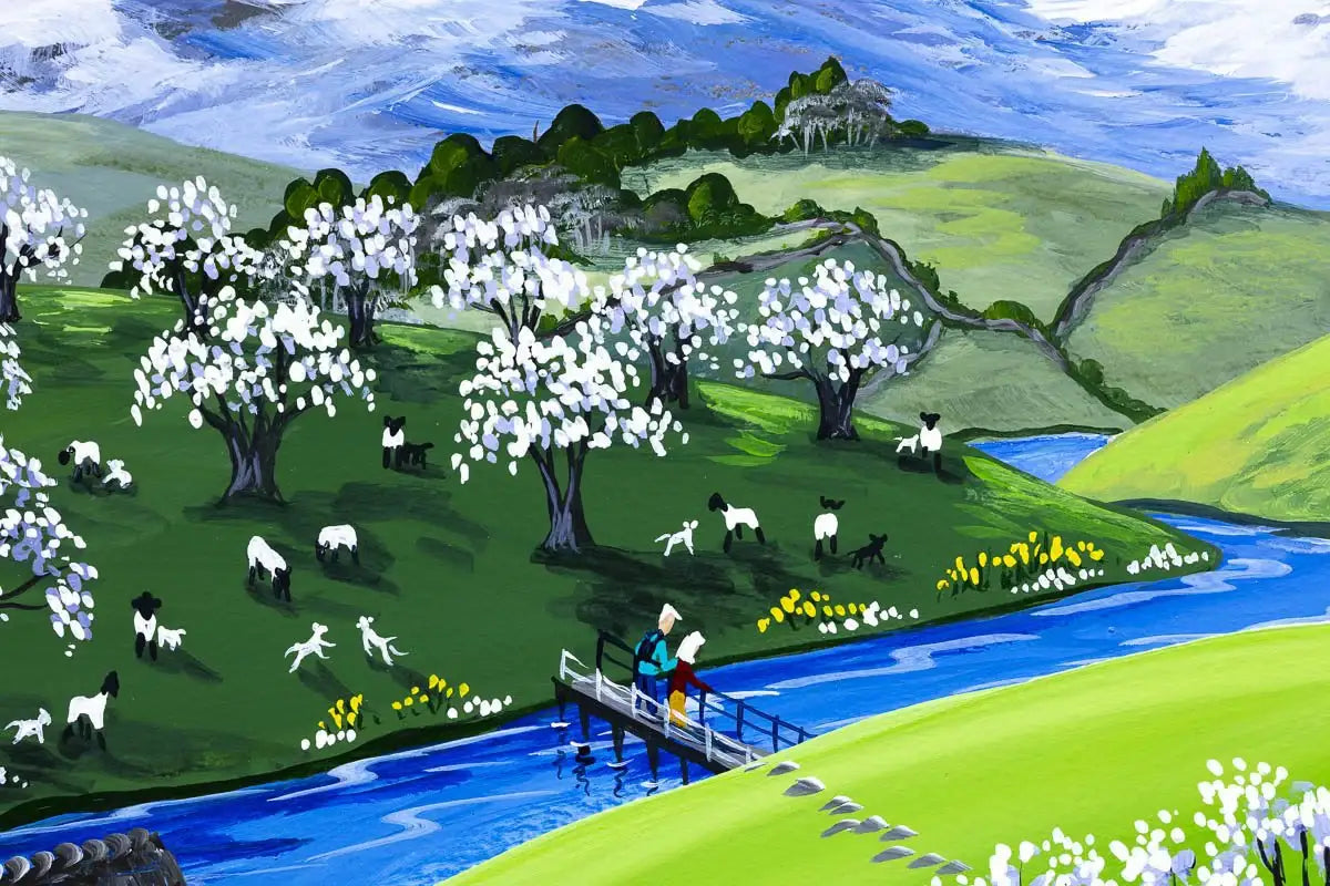 Lyth Valley Damson Blossom - Original - SOLD by artist Anne Blundell - Wyecliffe Galleries