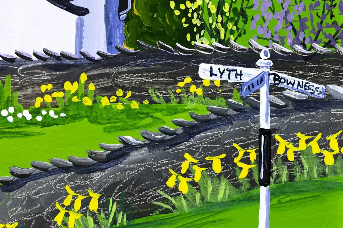 Lyth Valley Damson Blossom - Original - SOLD by artist Anne Blundell - Wyecliffe Galleries