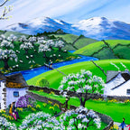 Lyth Valley Damson Blossom - Original - SOLD by artist Anne Blundell - Wyecliffe Galleries