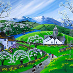 Lyth Valley Damson Blossom - Original - SOLD by artist Anne Blundell - Wyecliffe Galleries