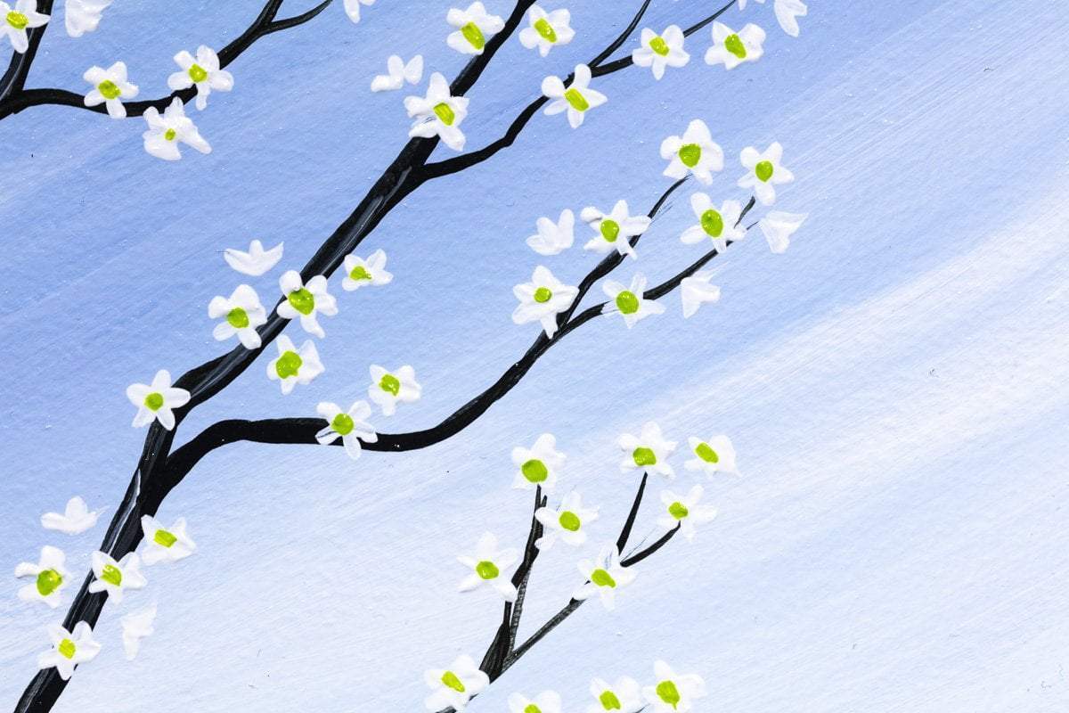 Lyth Valley Damson Blossom - Original - SOLD by artist Anne Blundell - Wyecliffe Galleries
