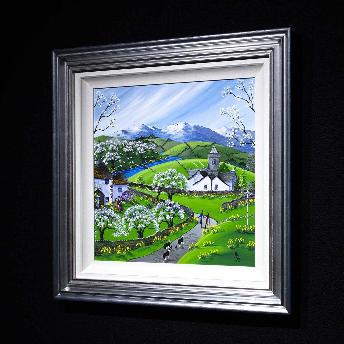 Lyth Valley Damson Blossom - Original - SOLD by artist Anne Blundell - Wyecliffe Galleries