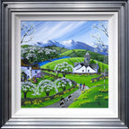 Lyth Valley Damson Blossom - Original - SOLD by artist Anne Blundell - Wyecliffe Galleries