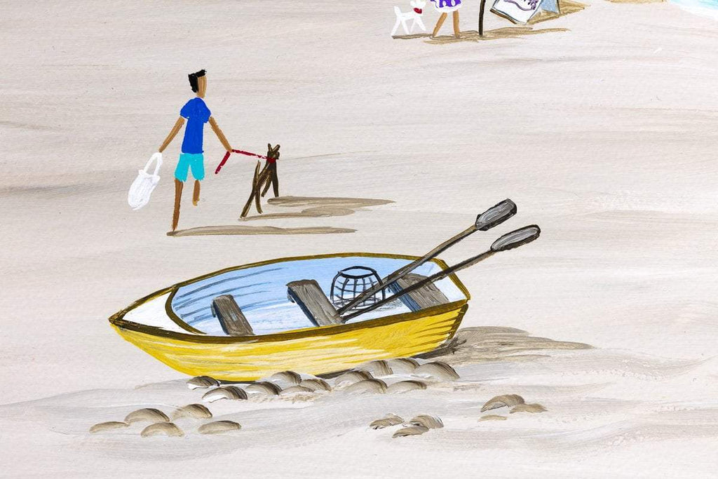 Mackerel Fishers Budleigh Salterton - Original - SOLD by artist Anne Blundell - Wyecliffe Galleries