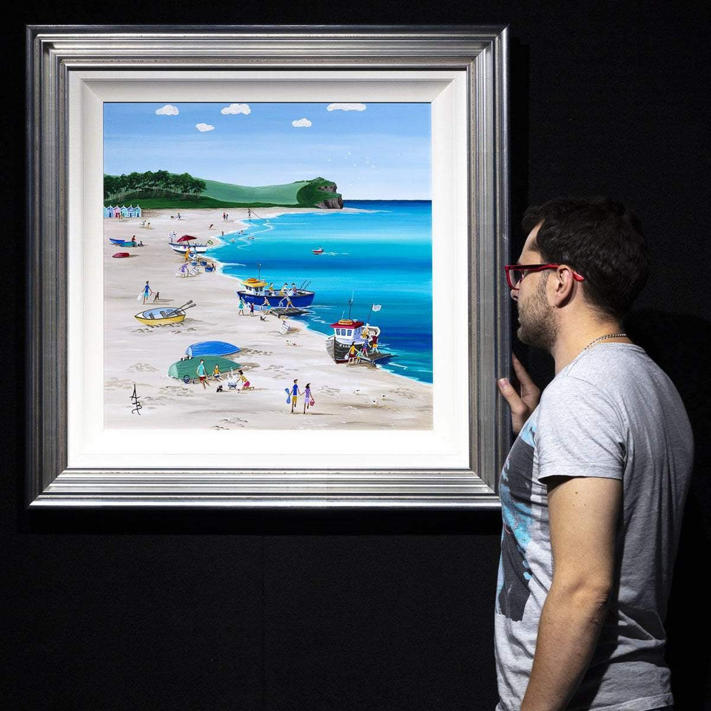 Mackerel Fishers Budleigh Salterton - Original - SOLD by artist Anne Blundell - Wyecliffe Galleries