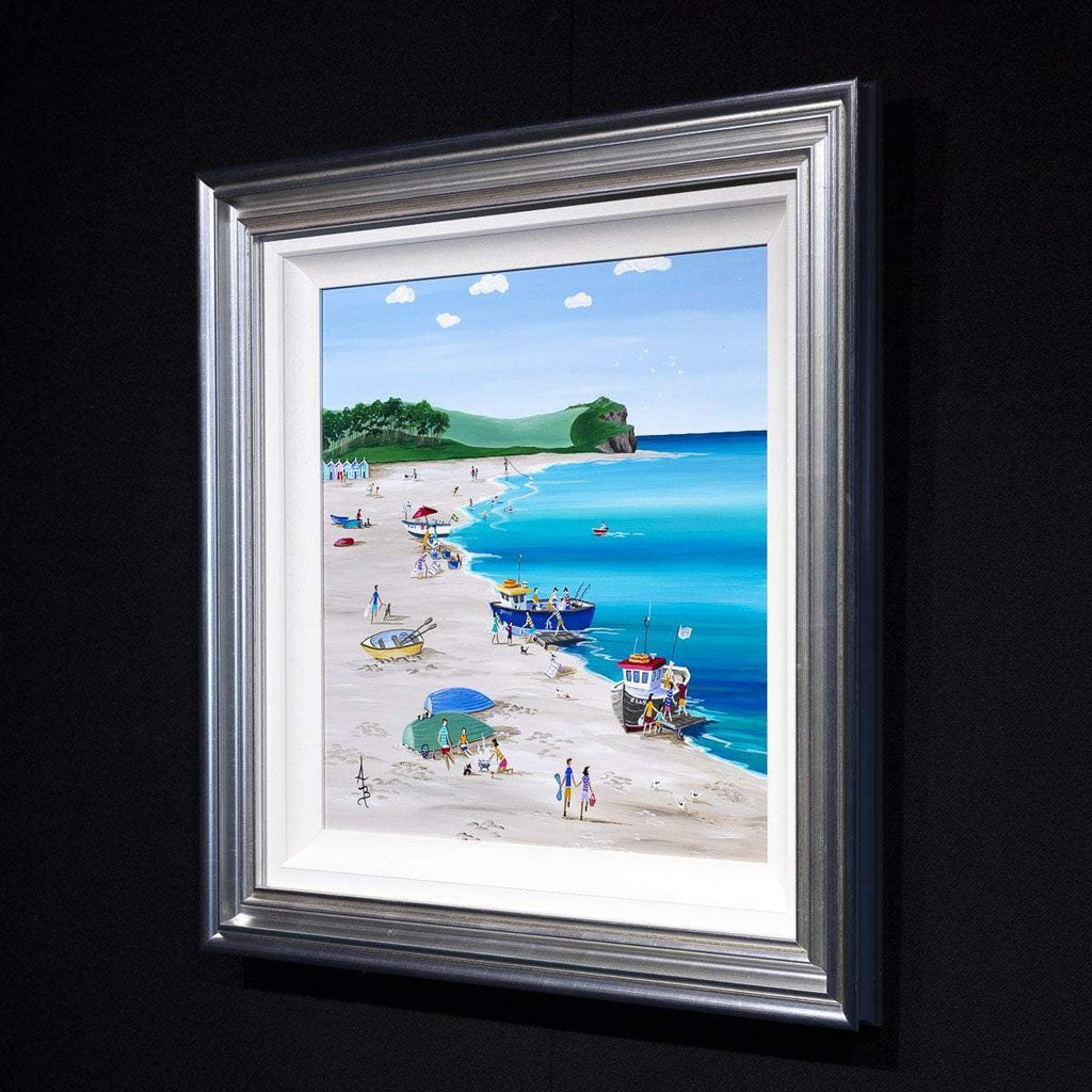 Mackerel Fishers Budleigh Salterton - Original - SOLD by artist Anne Blundell - Wyecliffe Galleries