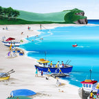 Mackerel Fishers Budleigh Salterton - Original - SOLD by artist Anne Blundell - Wyecliffe Galleries