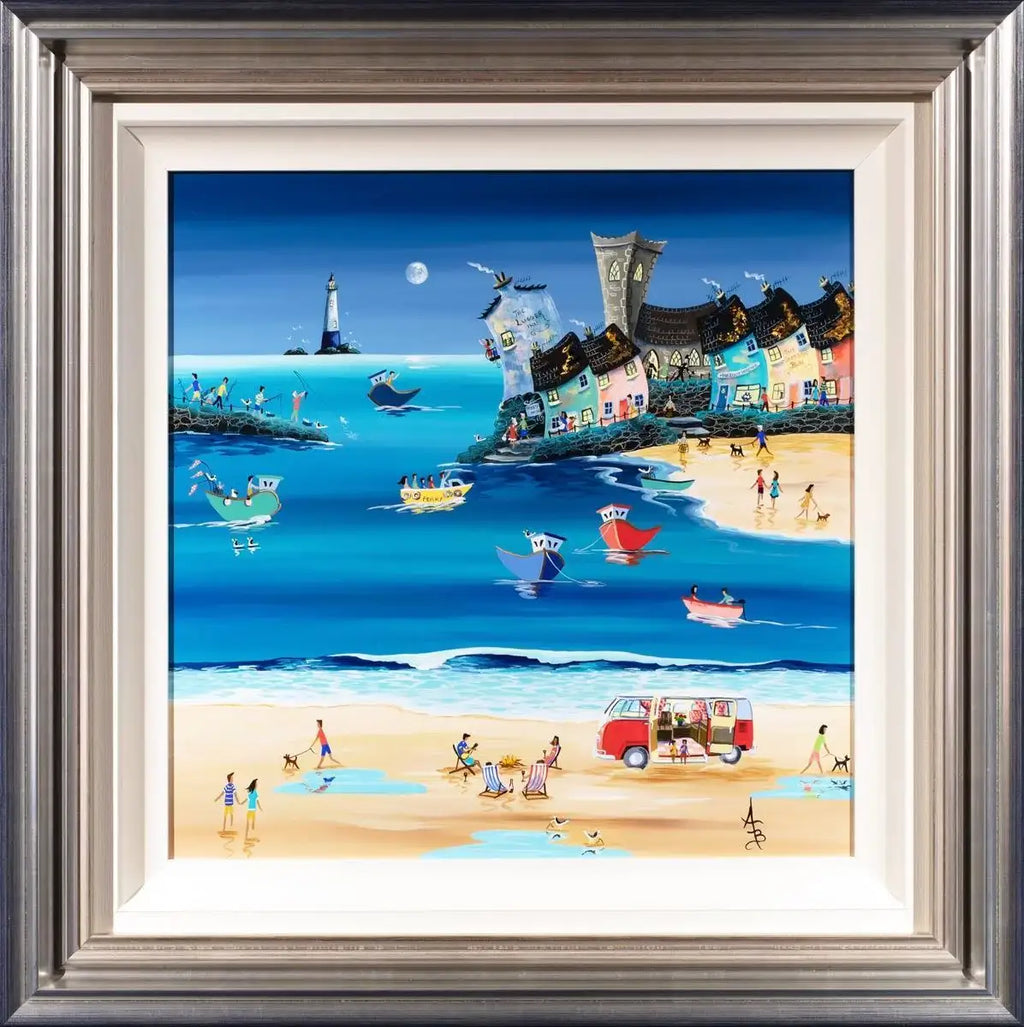 Music by Moonlight - Original - SOLD by artist Anne Blundell - Wyecliffe Galleries