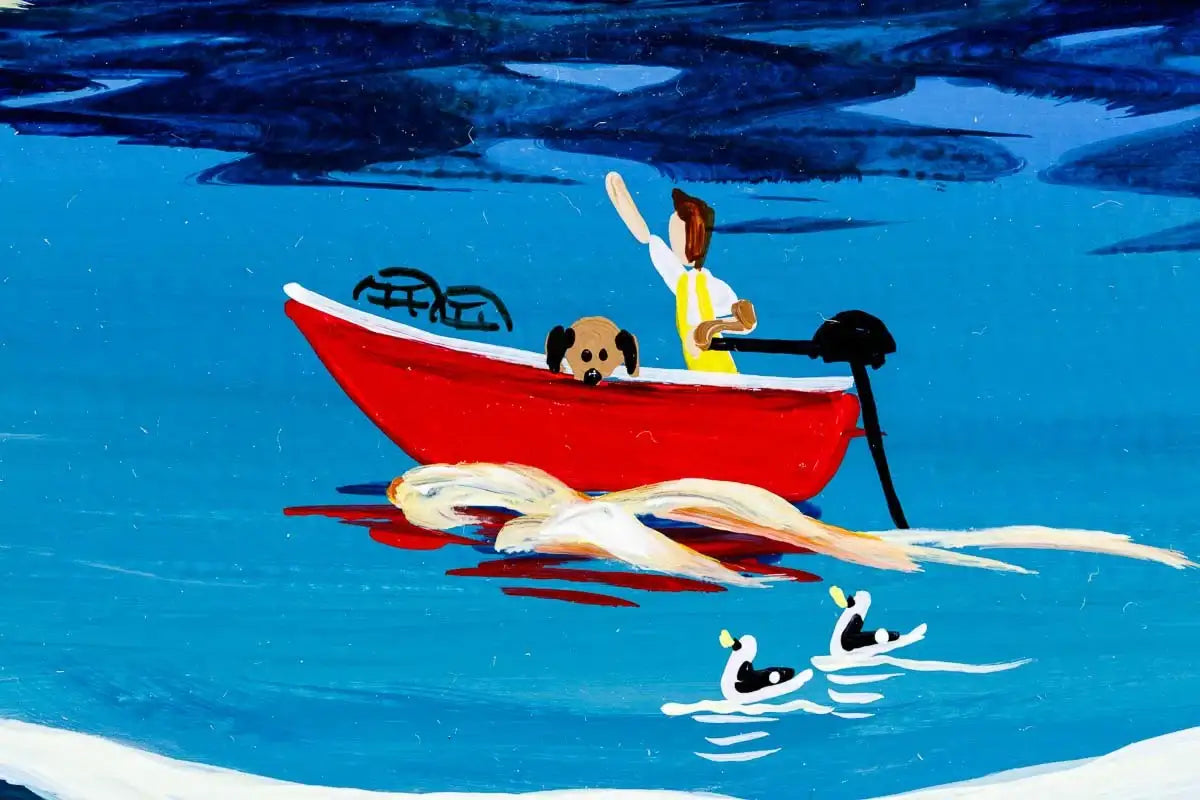 Music By The Waves - Original - SOLD by artist Anne Blundell - Wyecliffe Galleries