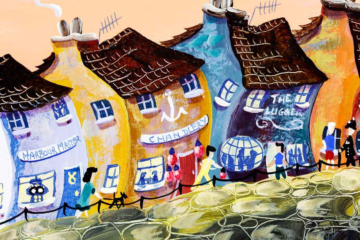 Music By The Waves - Original - SOLD by artist Anne Blundell - Wyecliffe Galleries