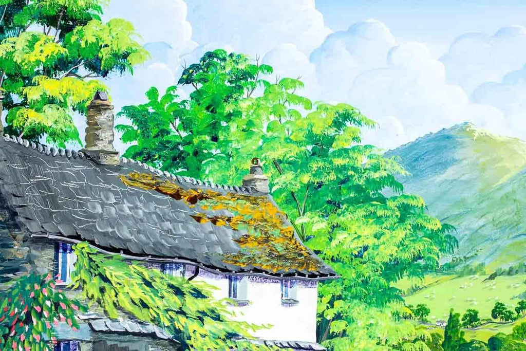 On The Trout Beck Garden Trail - Original - SOLD by artist Anne Blundell - Wyecliffe Galleries