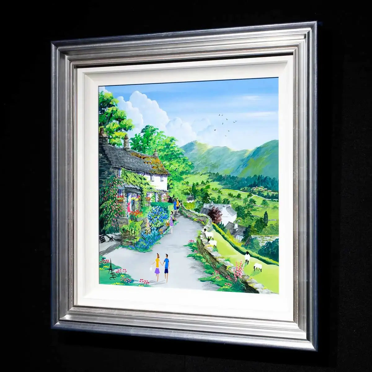 On The Trout Beck Garden Trail - Original - SOLD by artist Anne Blundell - Wyecliffe Galleries