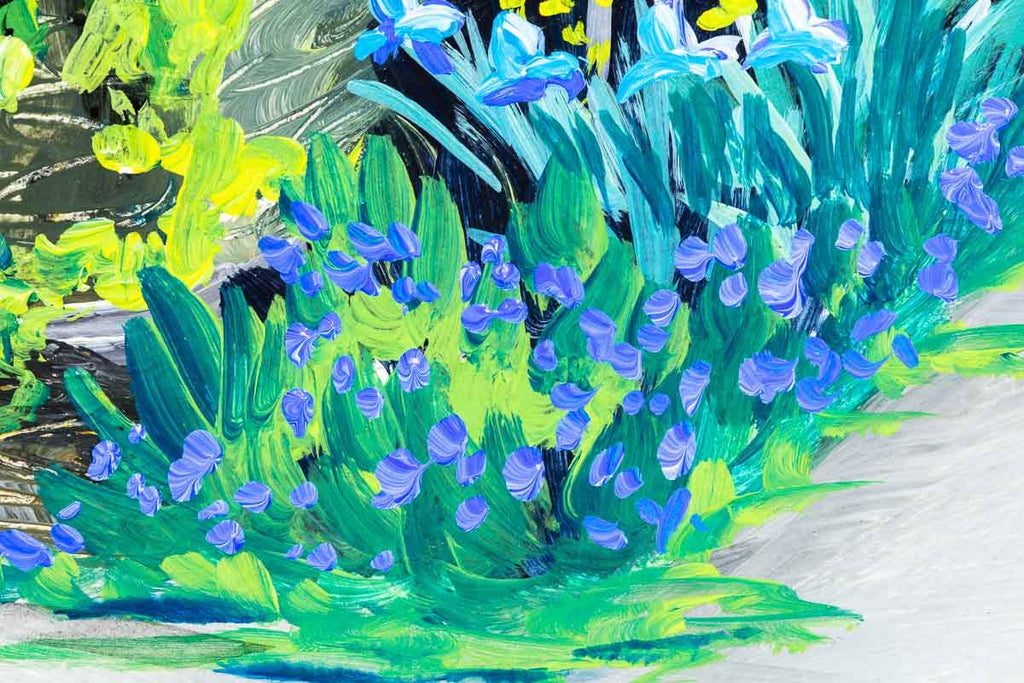 On The Trout Beck Garden Trail - Original - SOLD by artist Anne Blundell - Wyecliffe Galleries