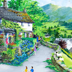 On The Trout Beck Garden Trail - Original - SOLD by artist Anne Blundell - Wyecliffe Galleries