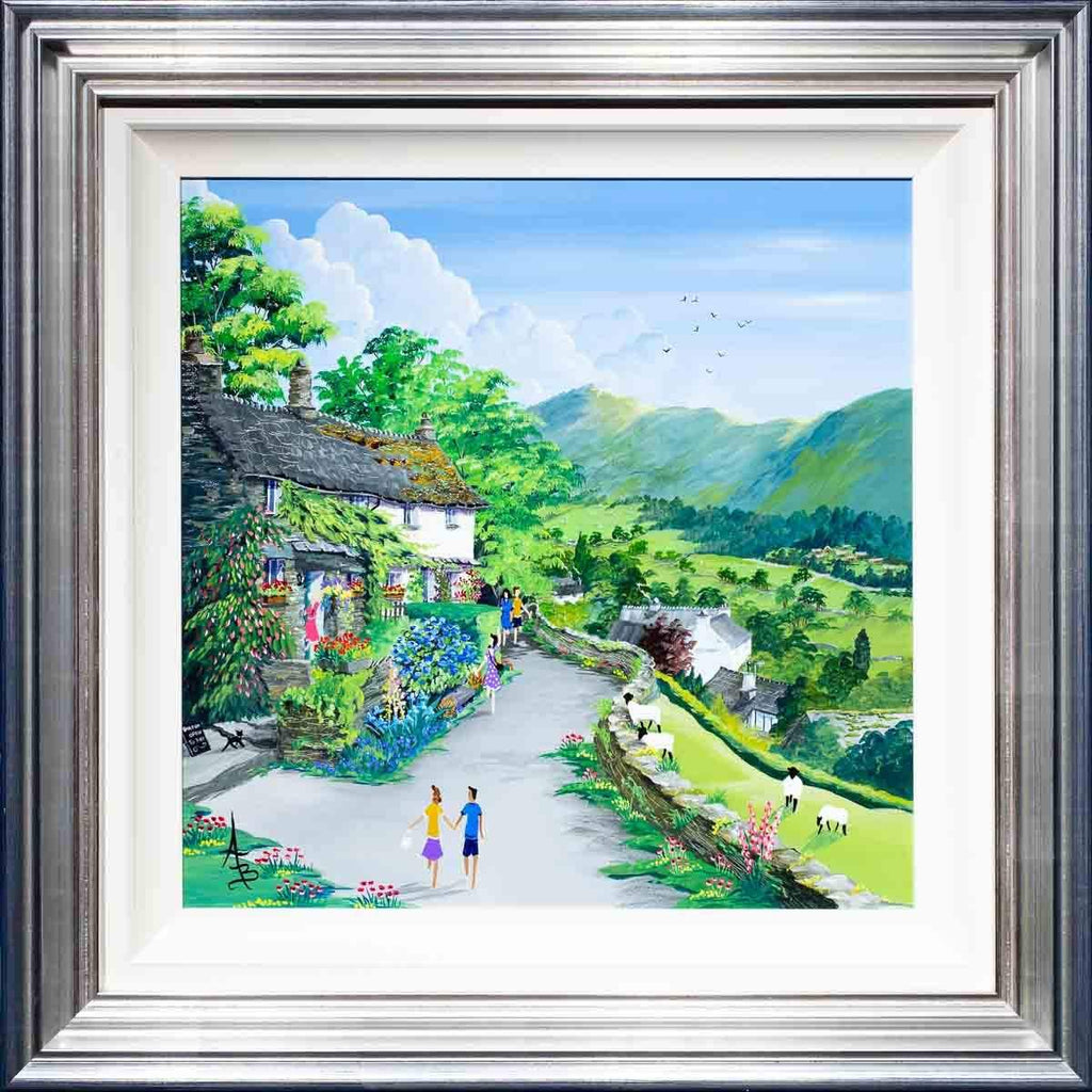 On The Trout Beck Garden Trail - Original - SOLD by artist Anne Blundell - Wyecliffe Galleries